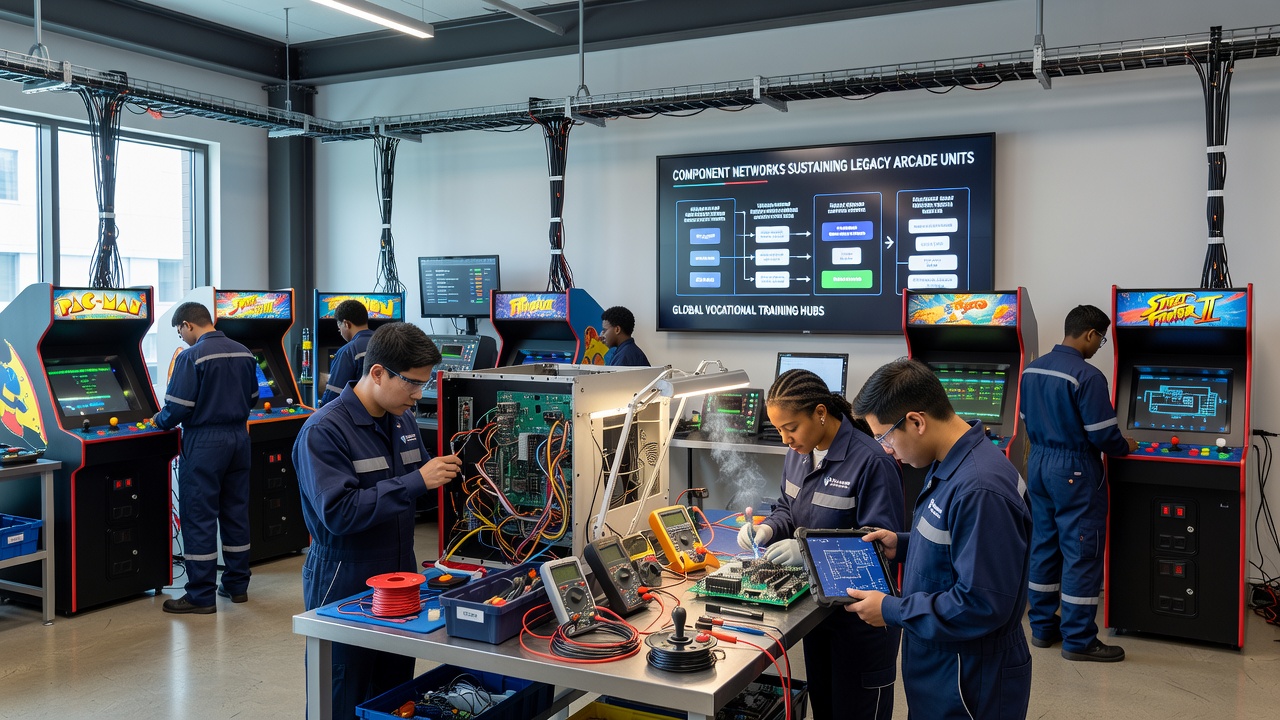 Logistikwege für Arcade-Komponenten in globalen Trainingseinrichtungen