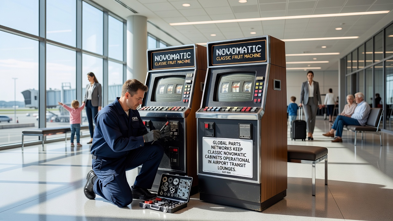 Ersatzteillogistik für Novomatic-Kabinette in internationalen Freizeiteinrichtungen